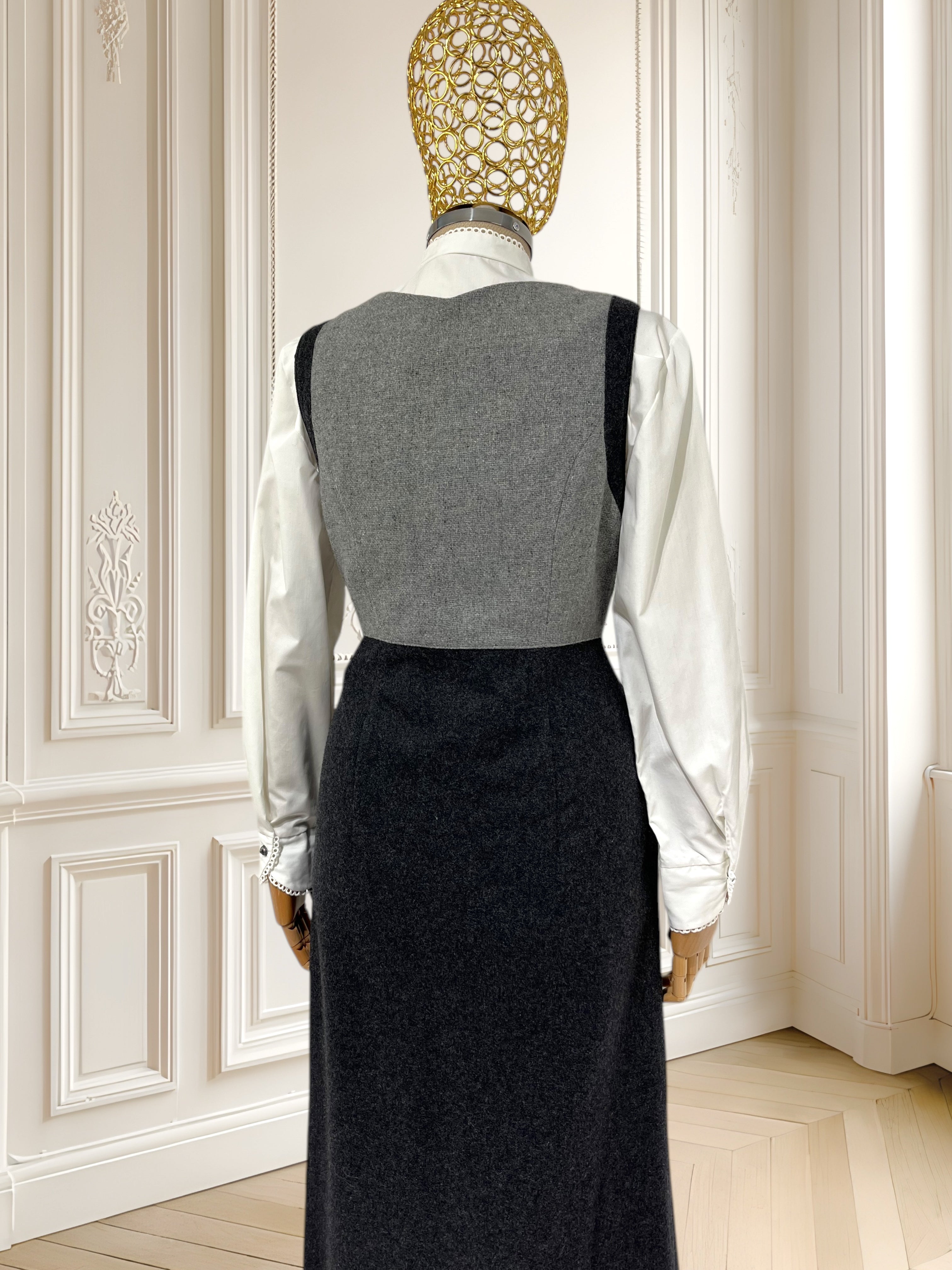 Rochie vintage cu nasturi metalici mărimea M