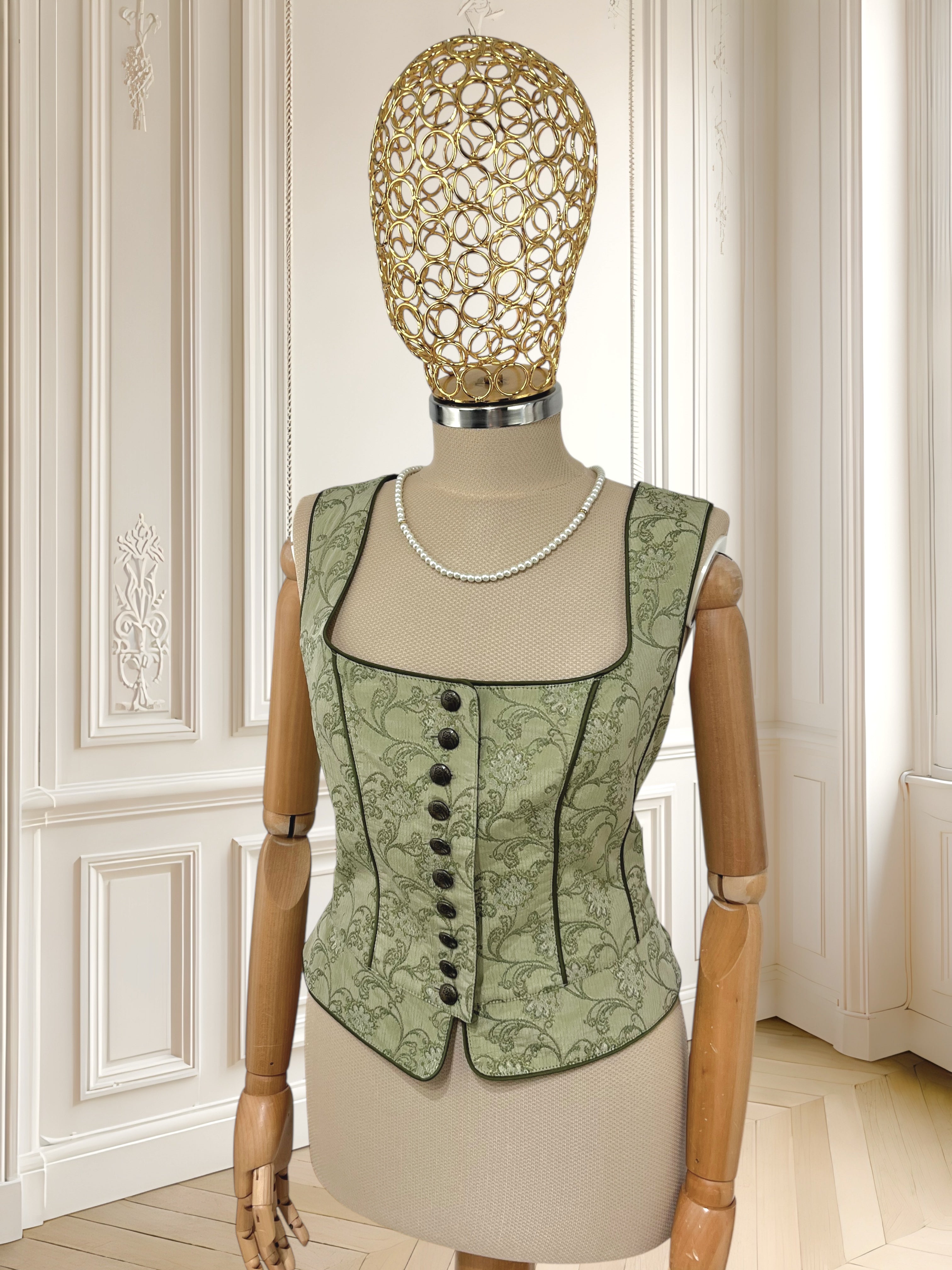 Top vintage olive mărimea M