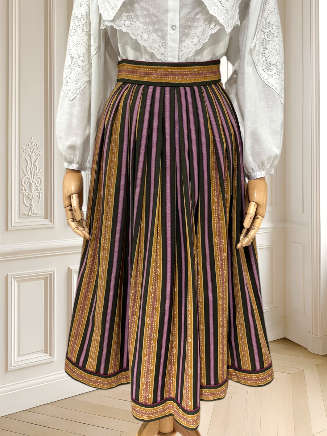 Fustă vintage din bumbac mărimea S