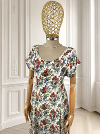 Rochie vintage din vâscoză potrivită pentru S/M