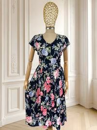 Rochie vintage din vâscoză mărimea M