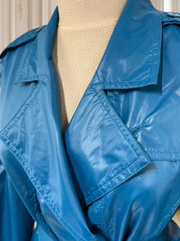 Trench coat turcoaz mărimea L