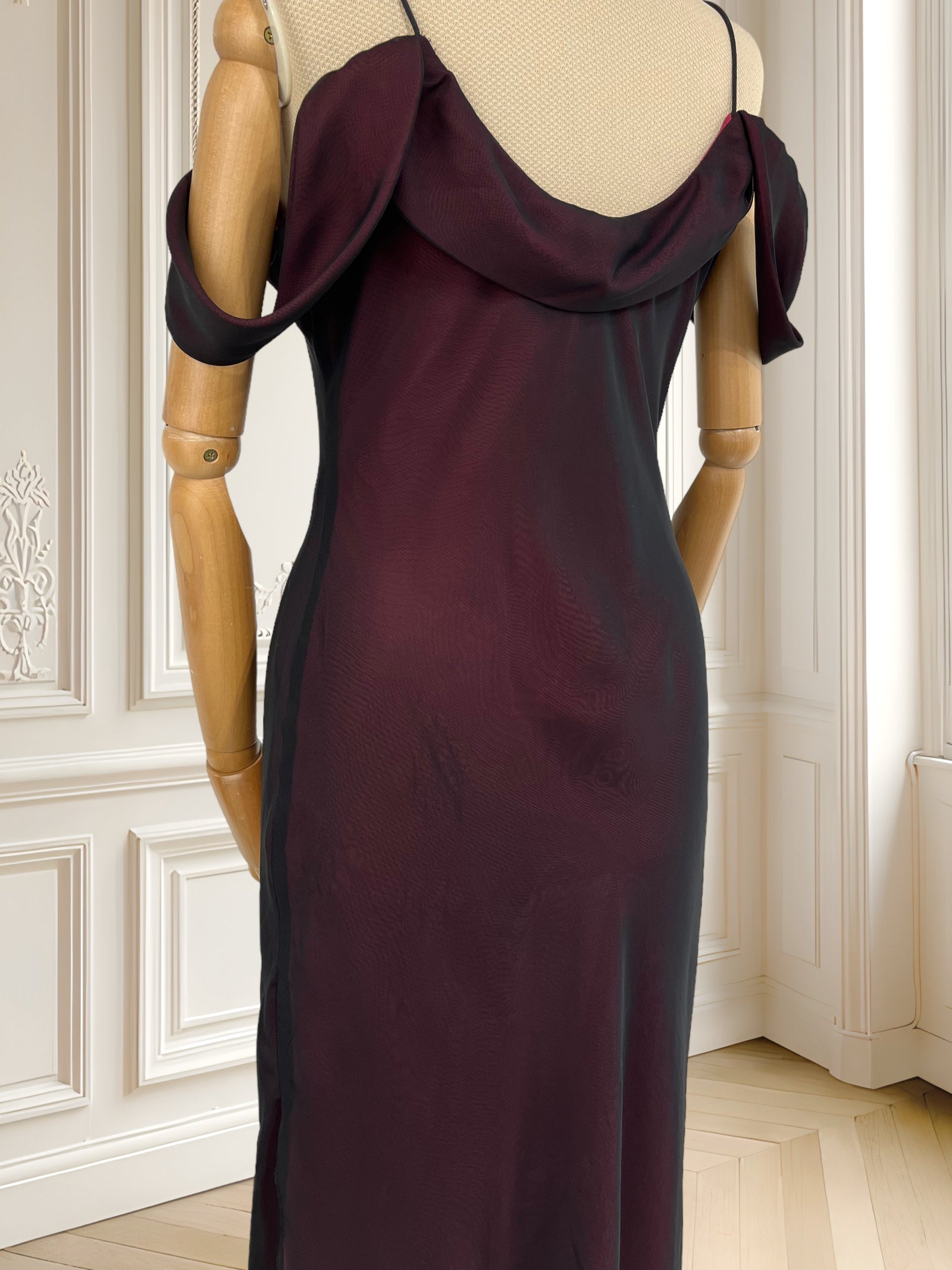 Rochie vișinie de seară mărimea M