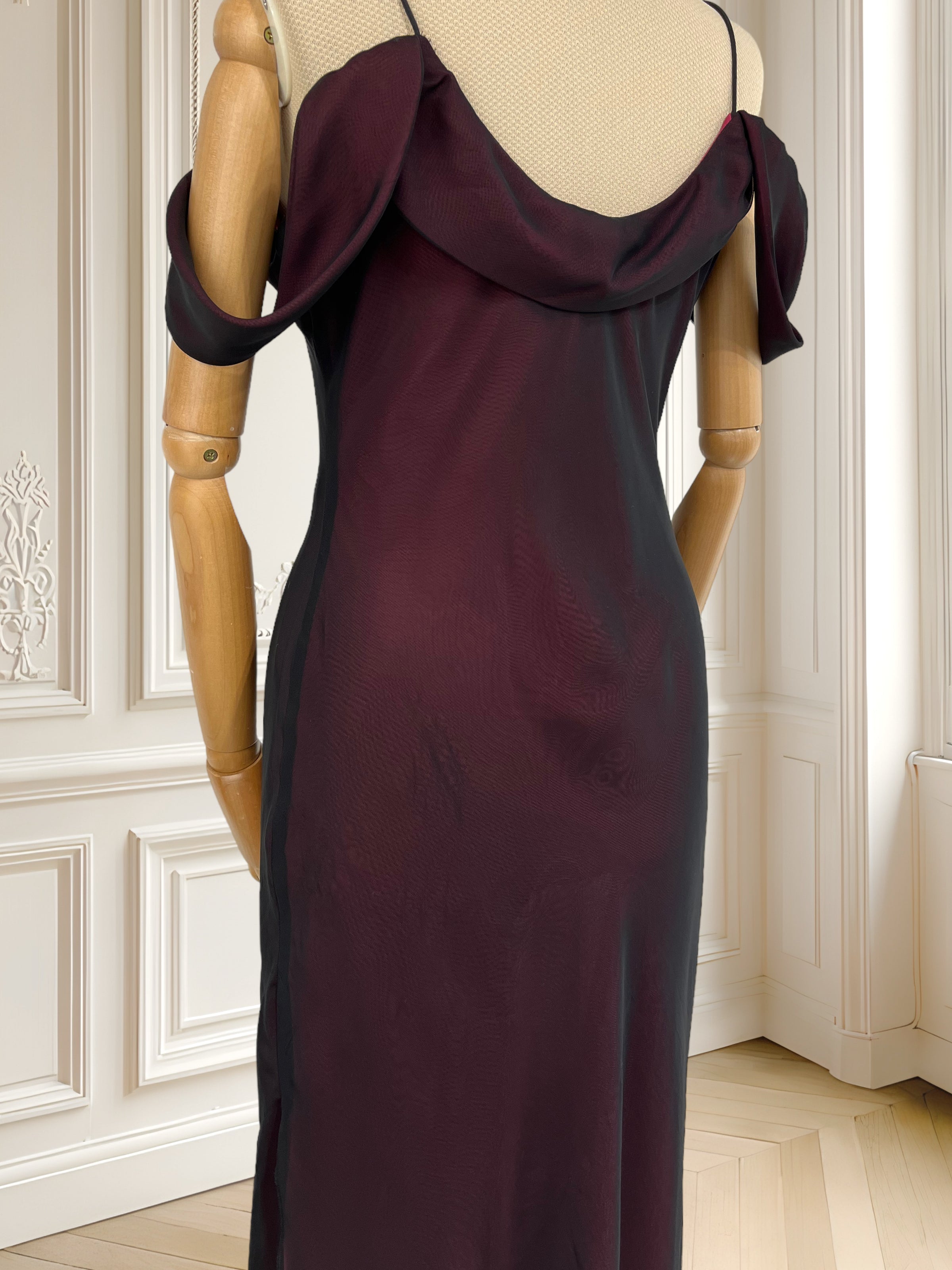 Rochie vișinie de seară mărimea M