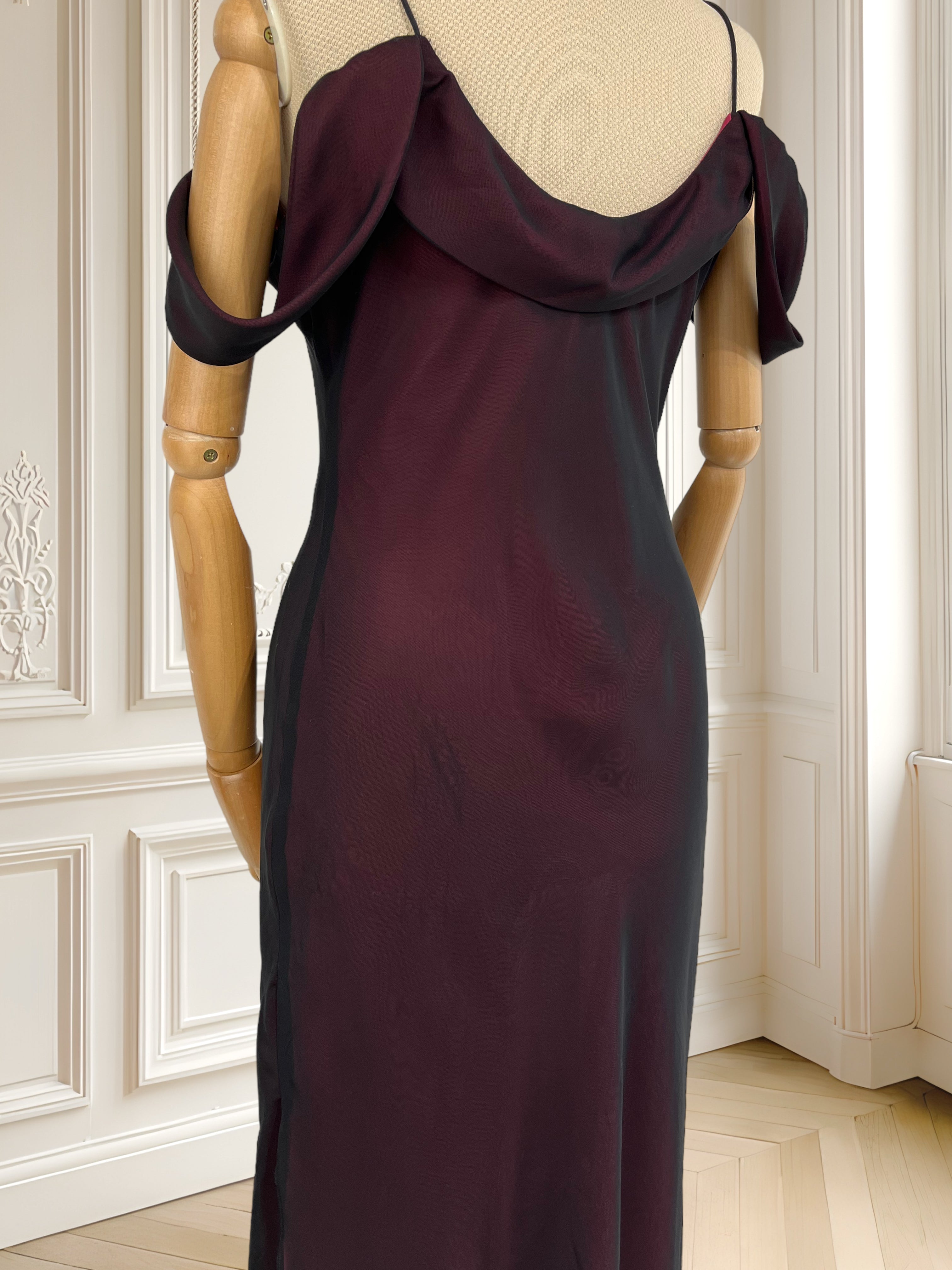Rochie vișinie de seară mărimea M