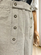 Încarcă imaginea în vizualizatorul Galerie, Pantaloni vintage din amestec de in mărimea M
