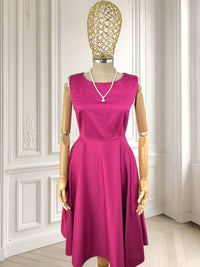 Rochie ciclam din bumbac mărimea M
