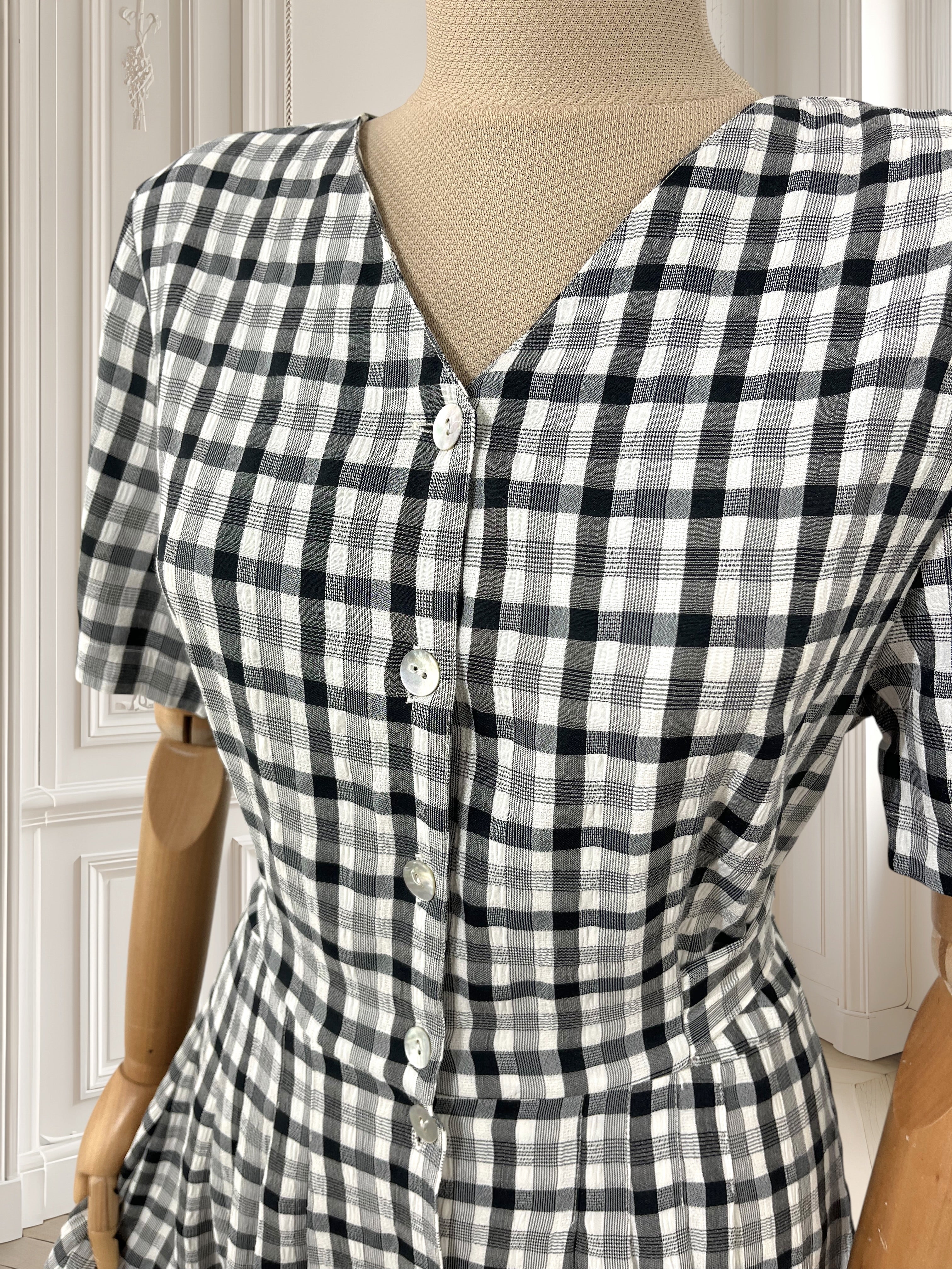 Rochie vintage din amestec de vâscoză mărimea M