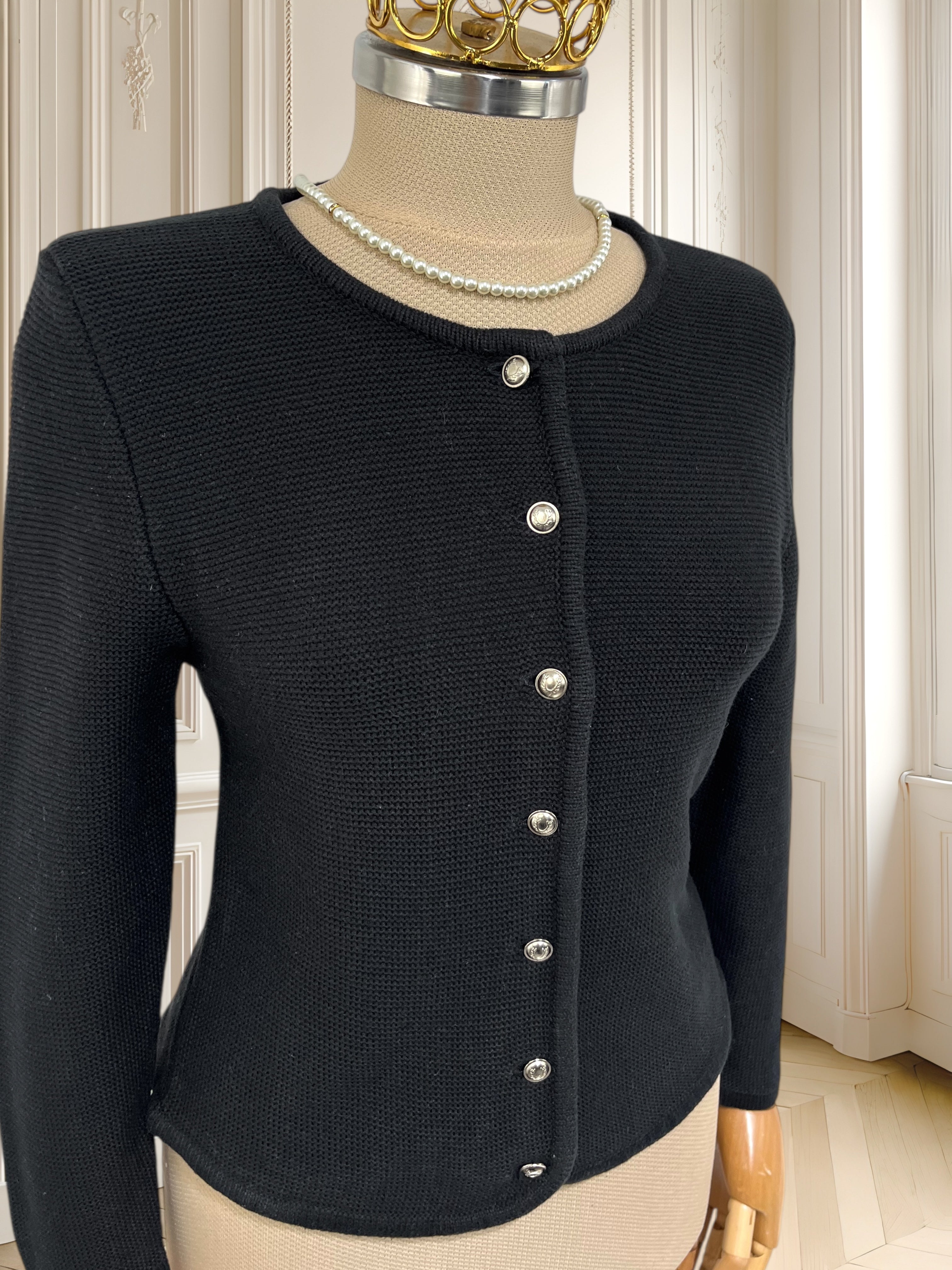 Cardigan vintage din bumbac potrivit pentru XS/S