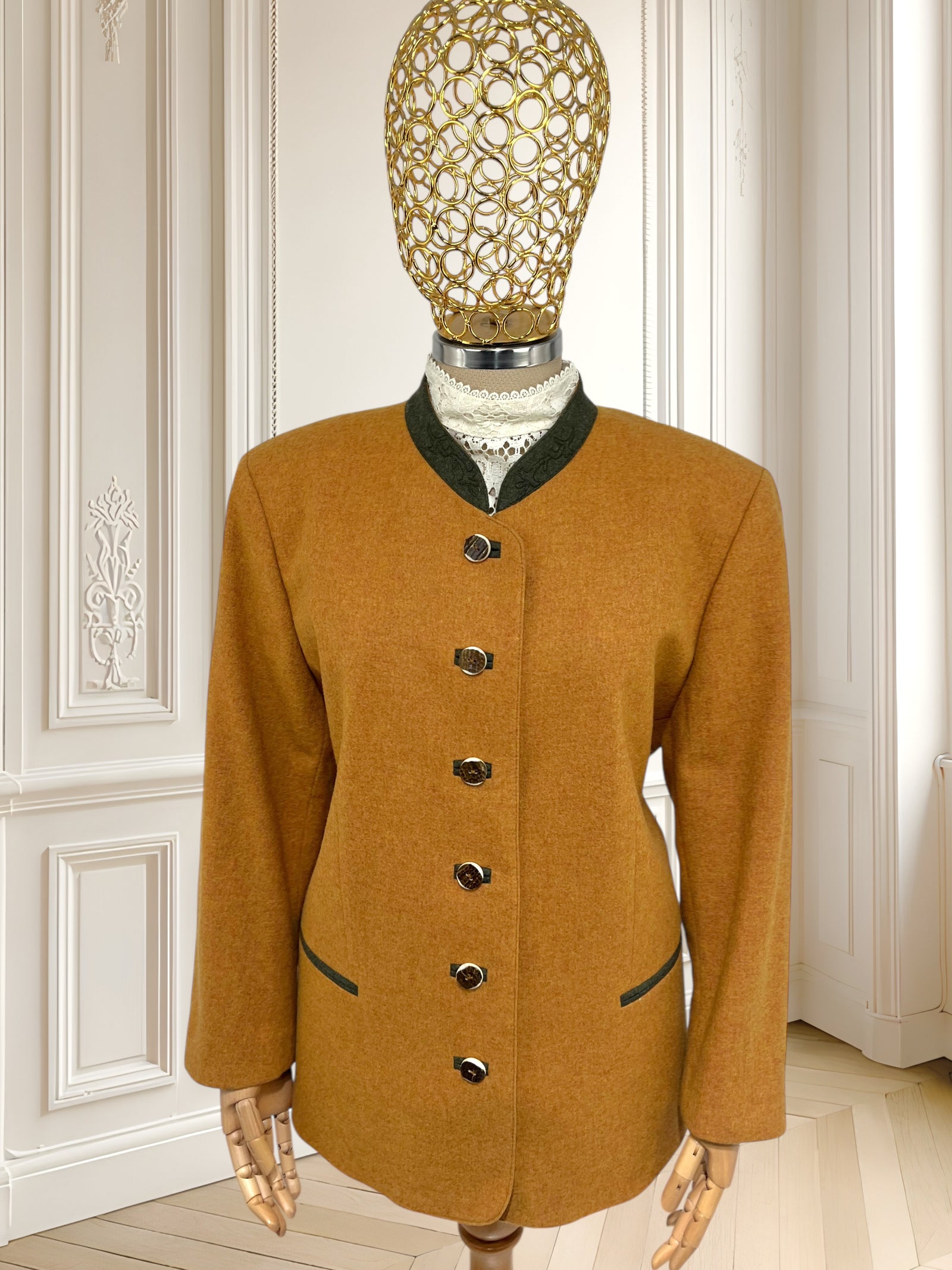 Sacou vintage din lână pură mărimea XL