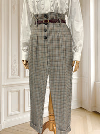 Pantaloni în carouri mărimea M