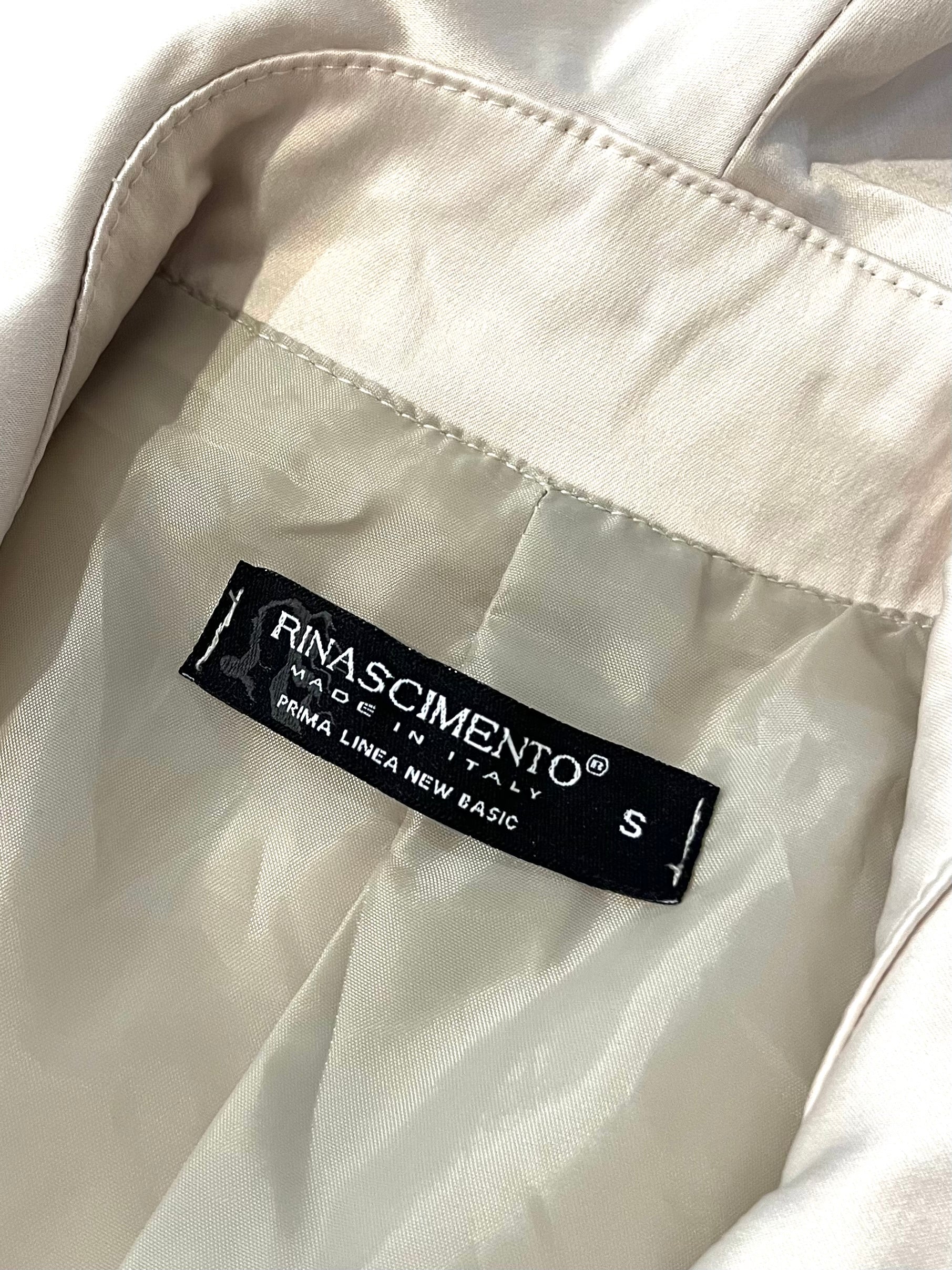 Trench coat italienesc cu efect perlat mărimea S