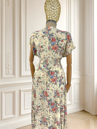 Rochie vintage din vâscoză mărimea M