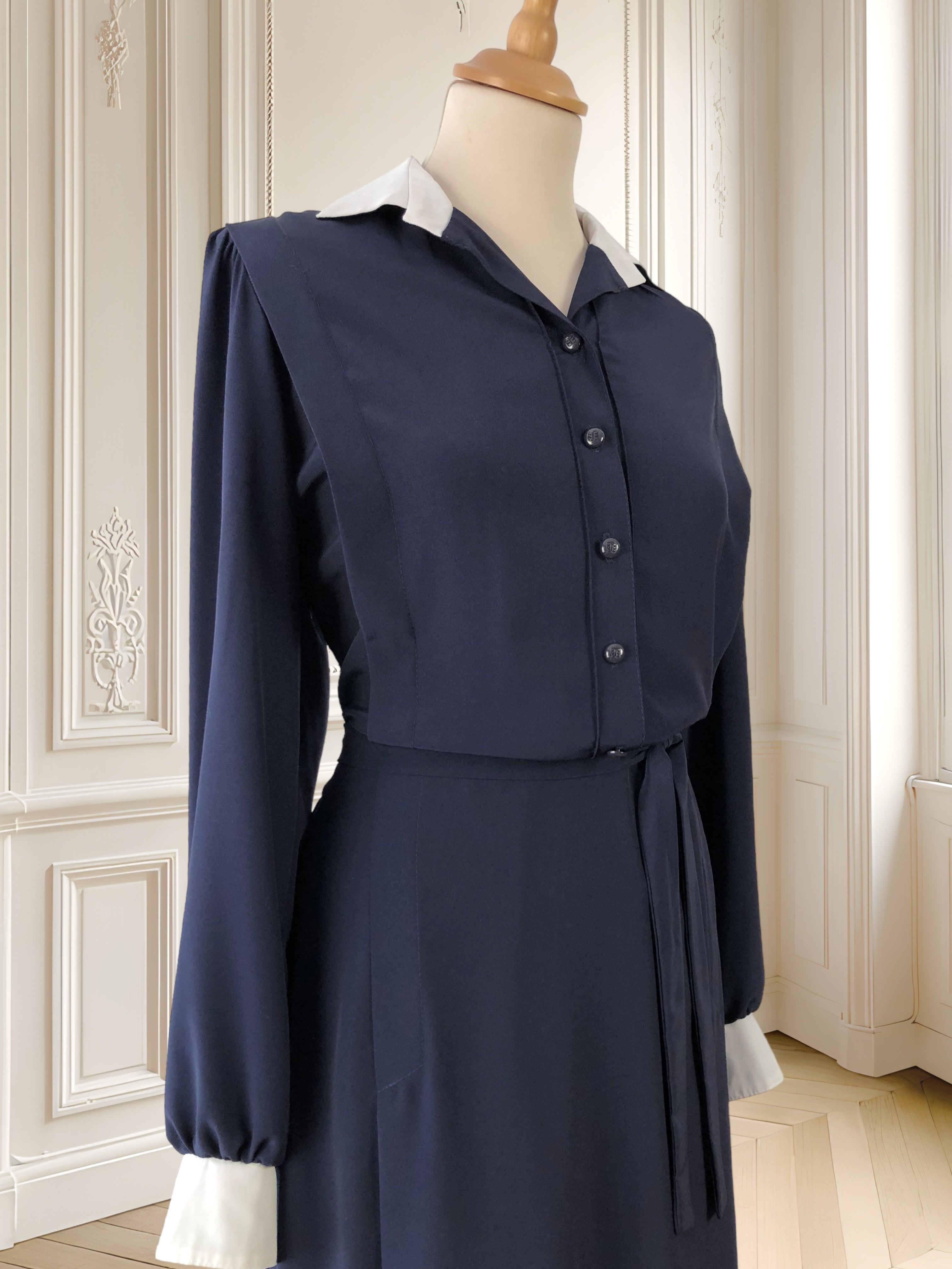Rochie vintage bleumarin mărimea L