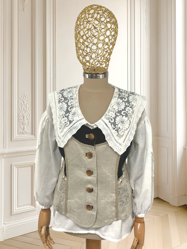 Top vintage din in potrivit pentru M/L