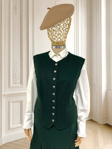 Vestă vintage din lână pură mărimea L