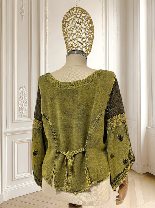 Cămașă deosebită din vâscoză potrivită pentru M/L