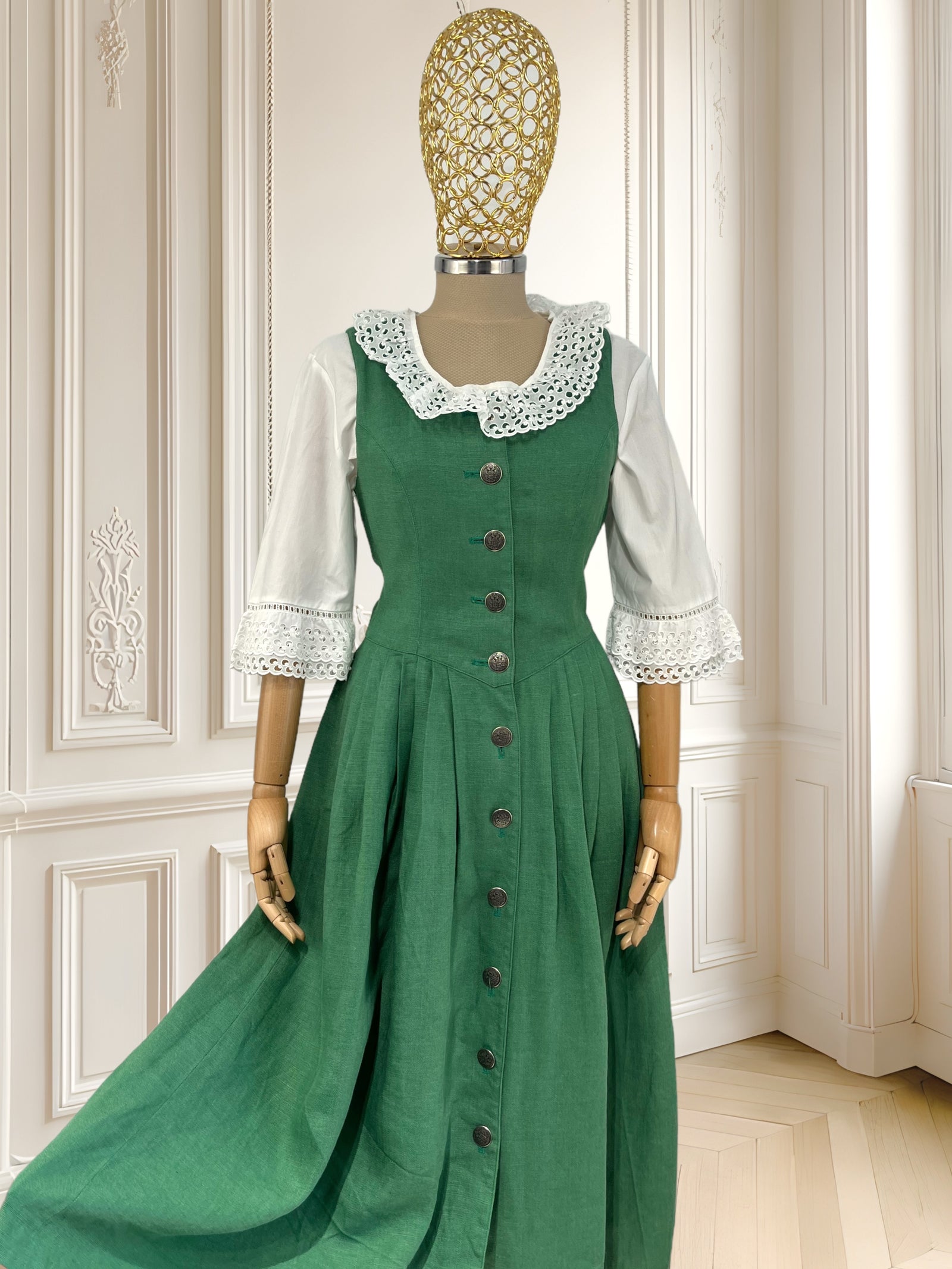 Rochie vintage din in mărimea S