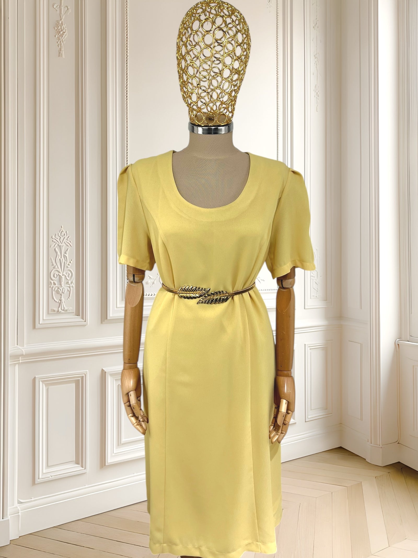 Rochie galbenă din vâscoză mărimea L
