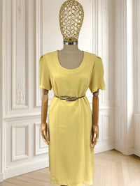 Rochie galbenă din vâscoză mărimea L