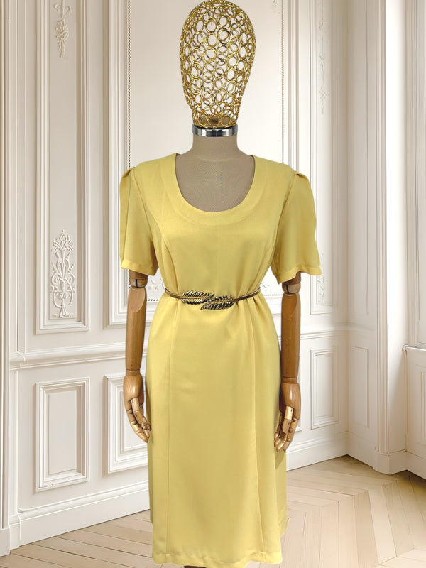 Rochie galbenă din vâscoză mărimea L