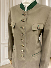 Încarcă imaginea în vizualizatorul Galerie, Sacou vintage din in mărimea L
