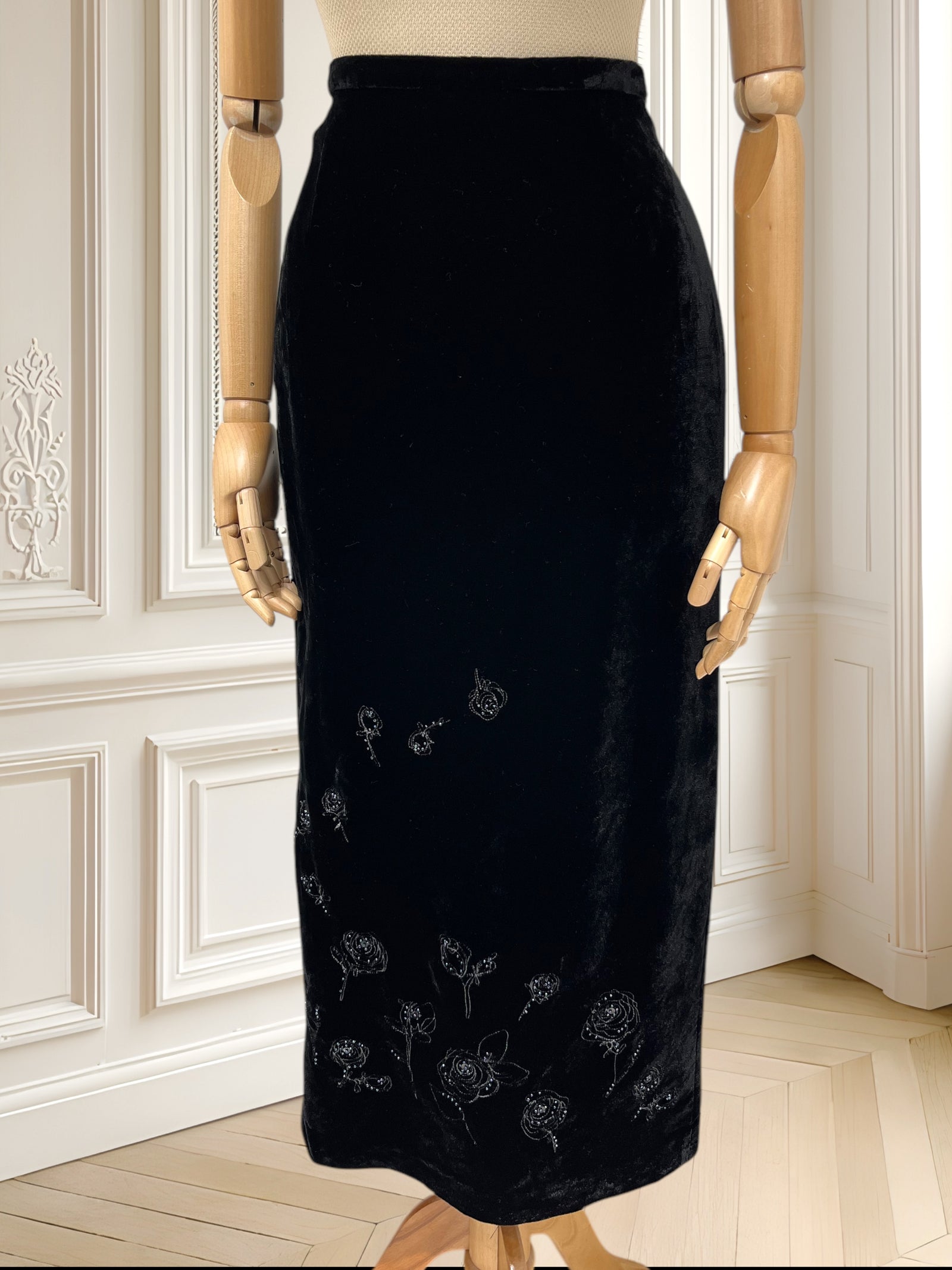 Fustă Laura Ashley din catifea mărimea S