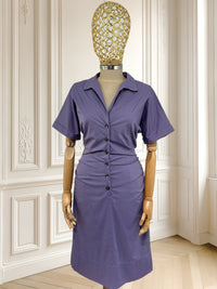 Rochie lila din mix de bumbac mărimea M