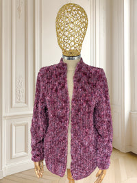 Cardigan tricotat roz mărimea L