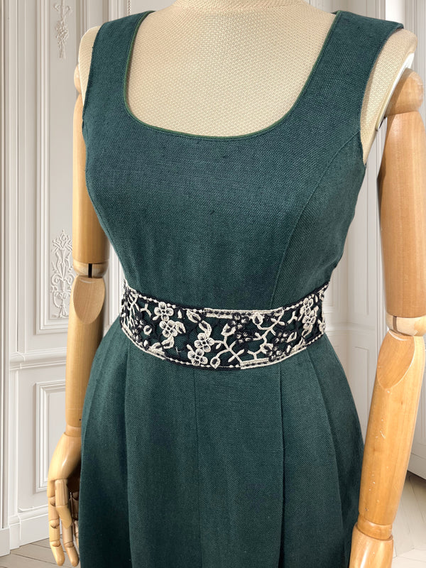 Rochie vintage din in mărimea XS