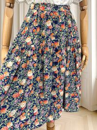 Fustă din vâscoză cu print floral mărimea S