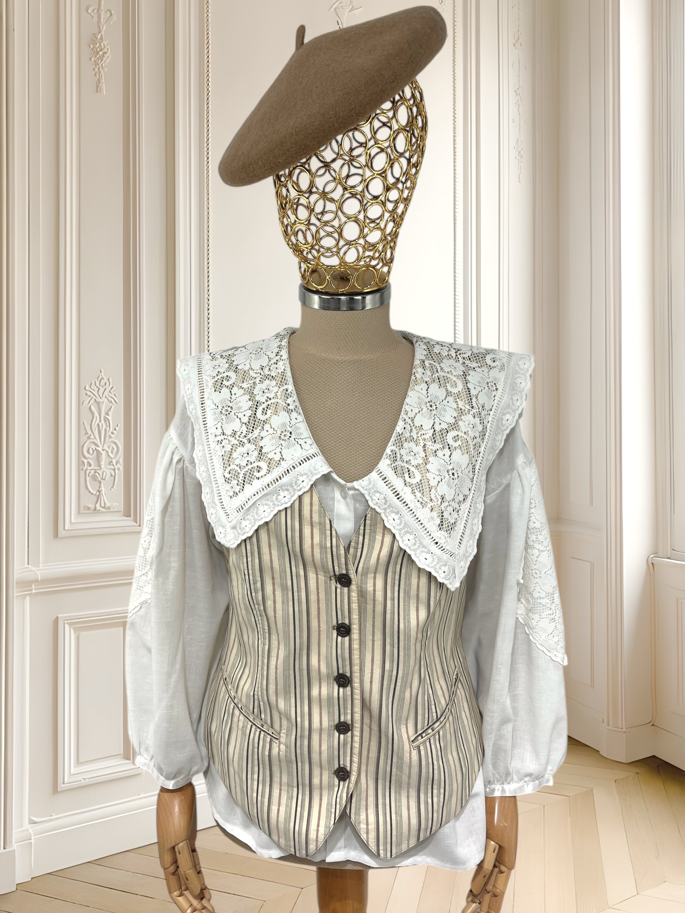 Vestă vintage din in mărimea M
