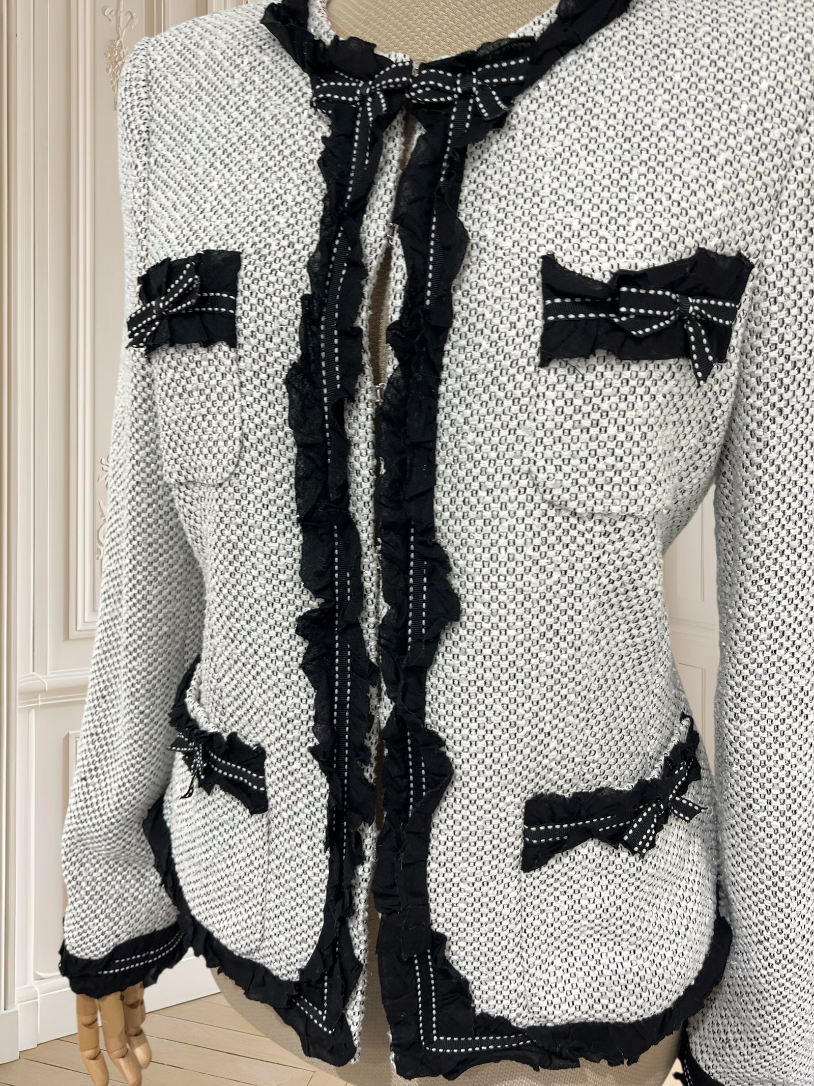 Sacou vintage din tweed mărimea M