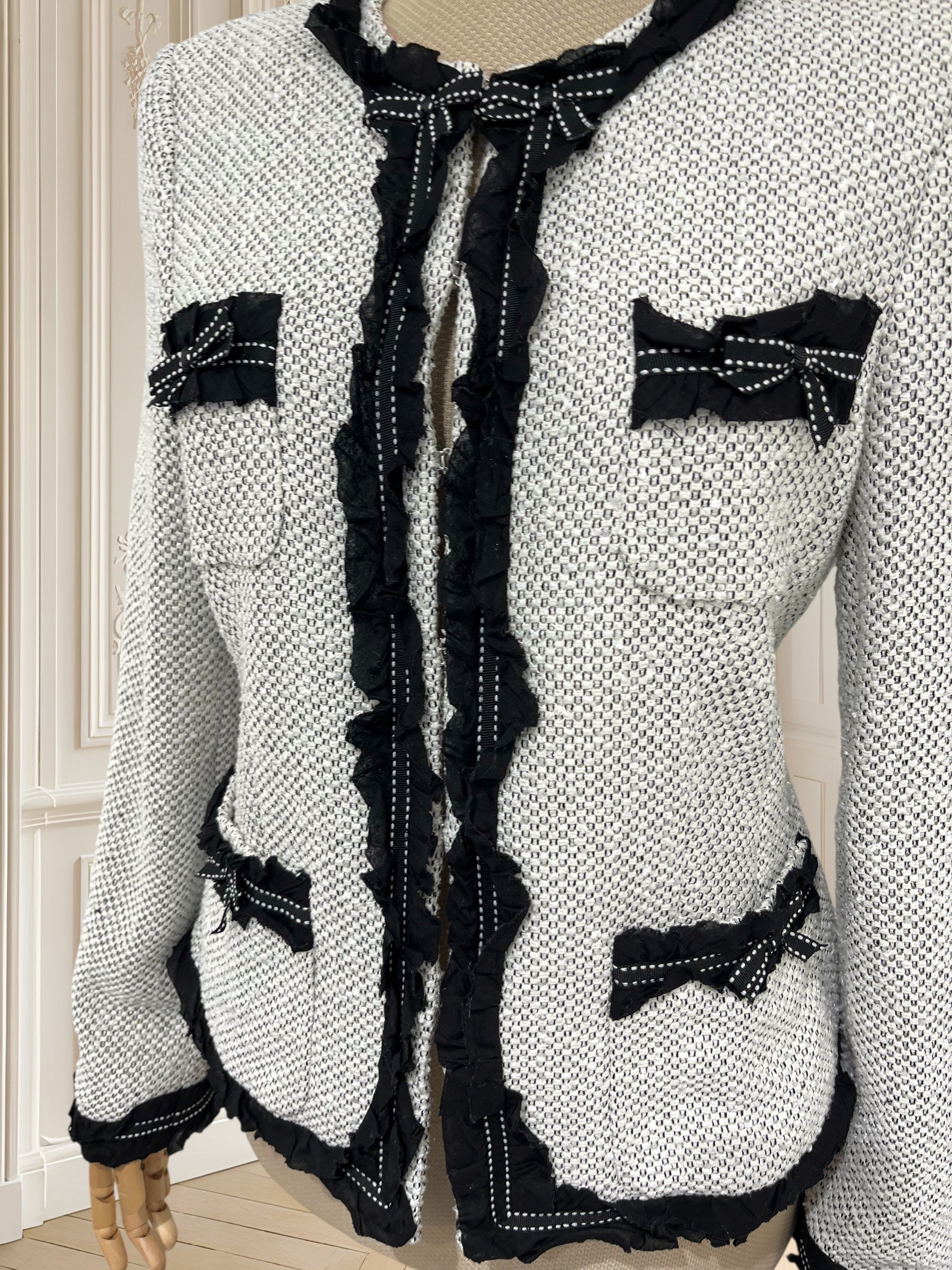 Sacou vintage din tweed mărimea M