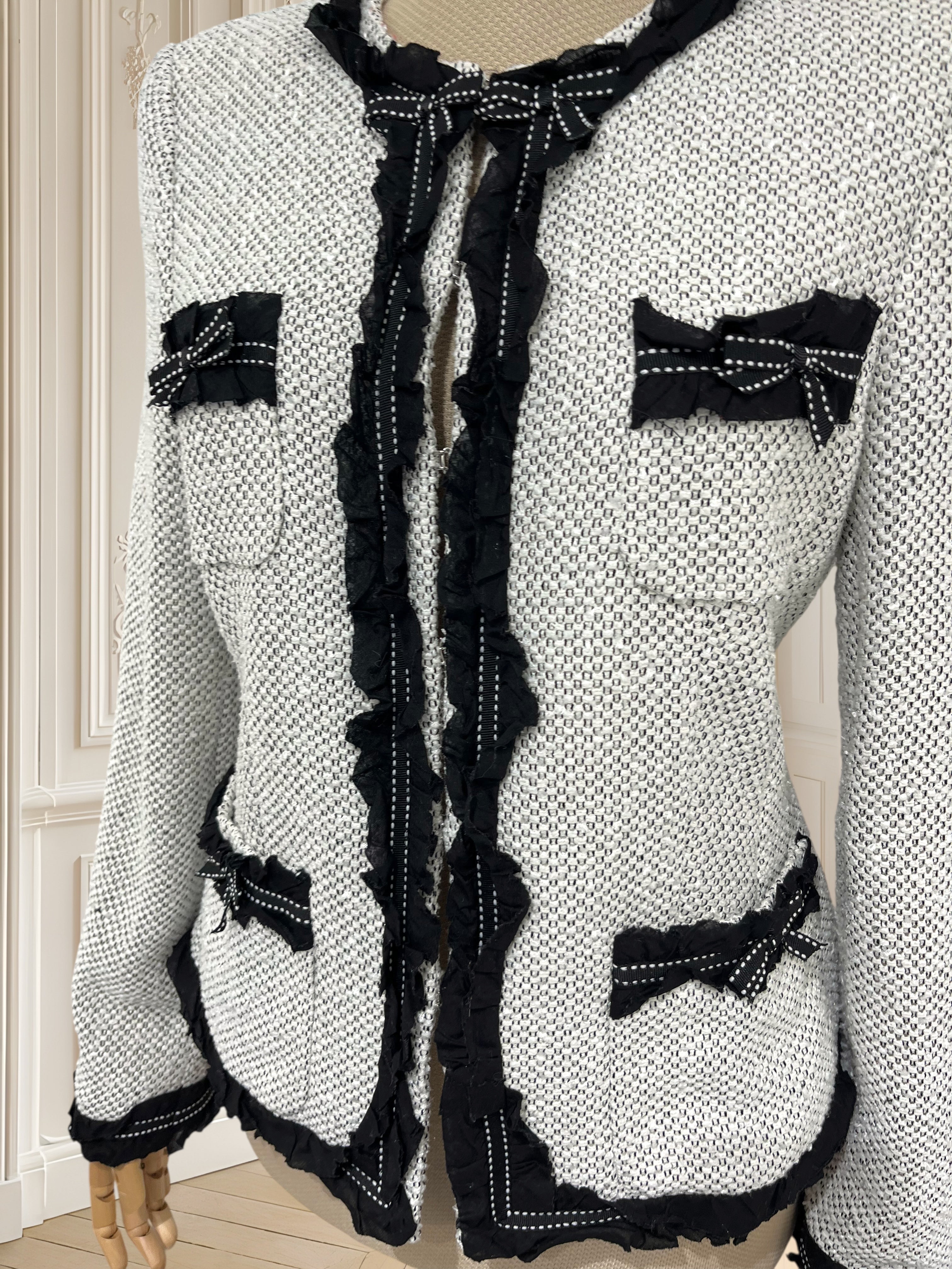 Sacou vintage din tweed mărimea M