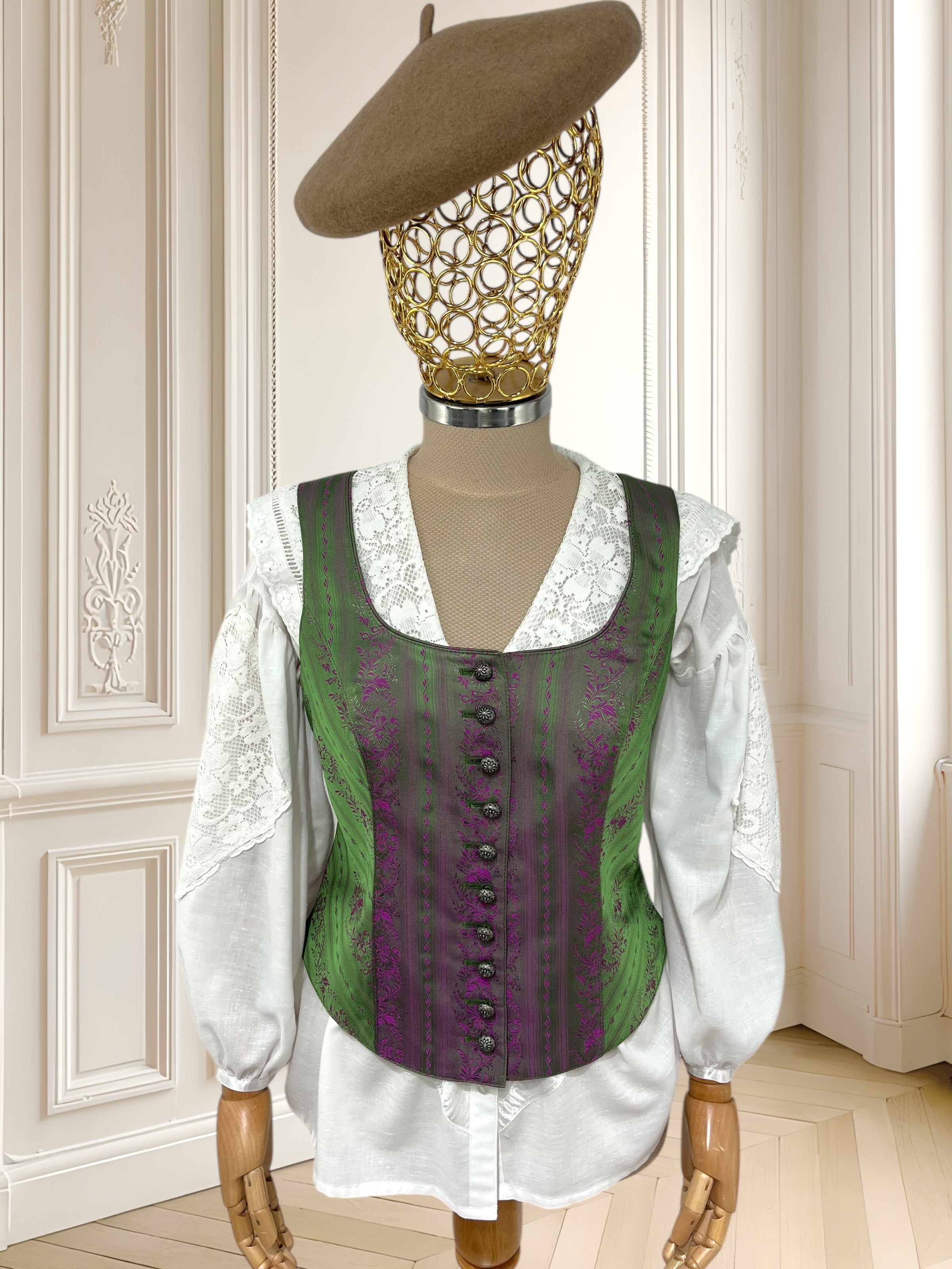 Vestă vintage cu efect perlat mărimea M