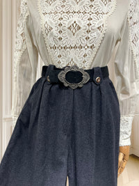 Pantaloni vintage din lână potriviți pentru S/M