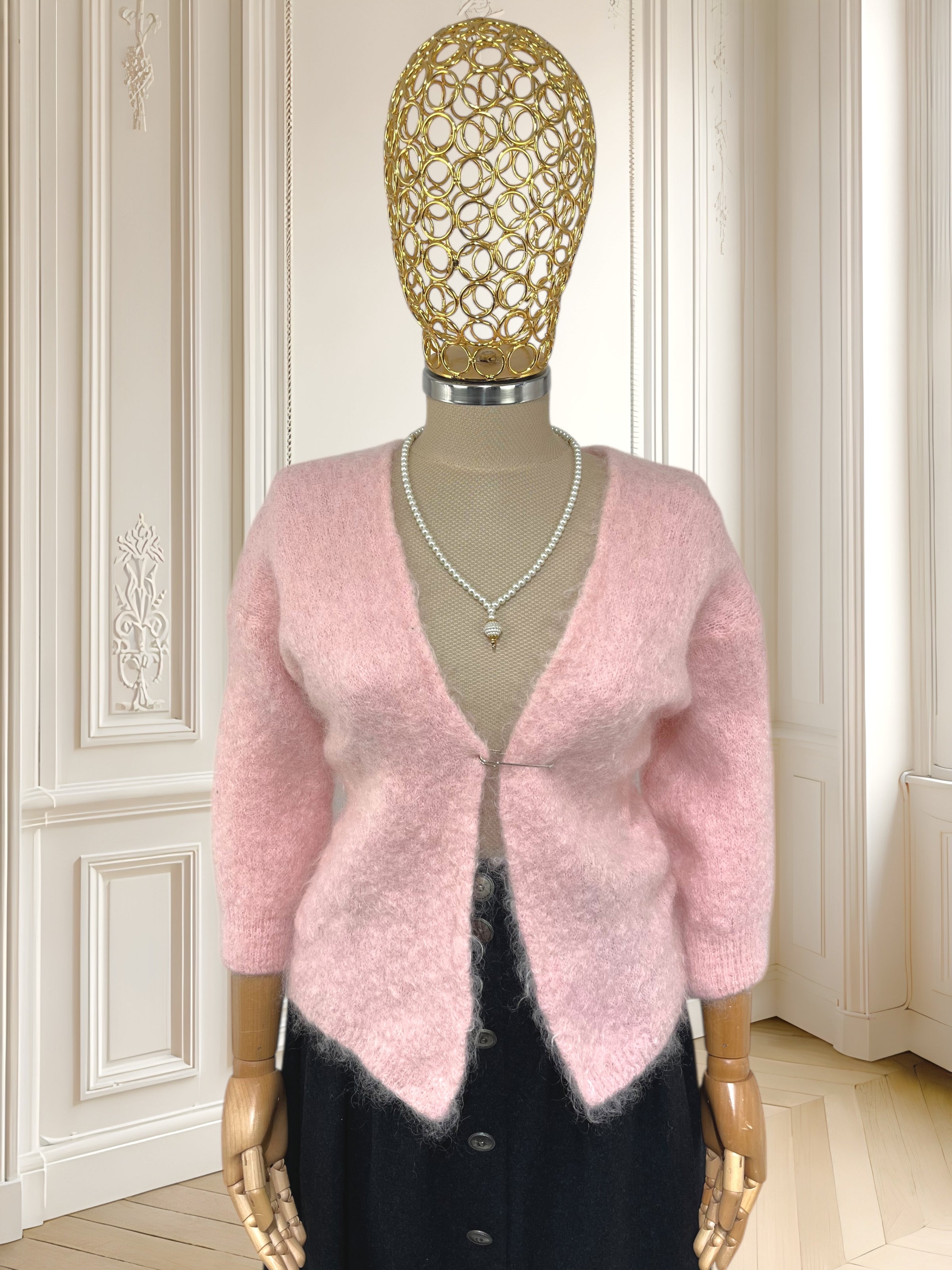 Cardigan italienesc din amestec de mohair mărimea S