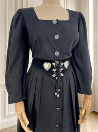 Rochie vintage cu nasturi metalici mărimea L