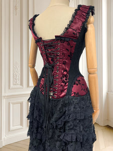 Rochie vintage cu corset și dantelă potrivită pentru XS/S