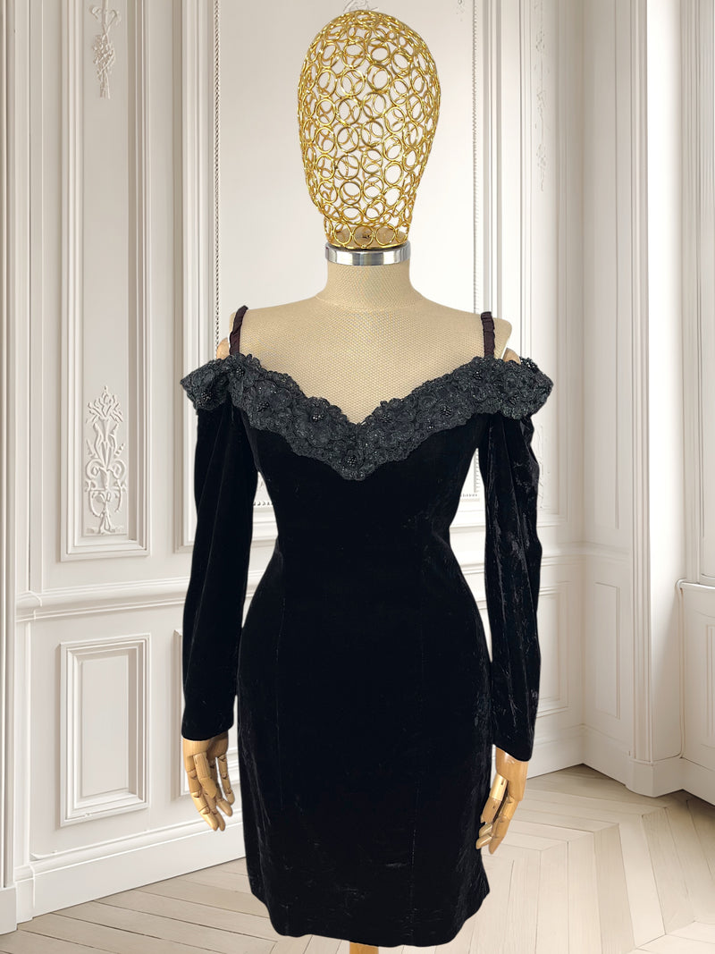 Rochie elegantă din catifea mărimea S