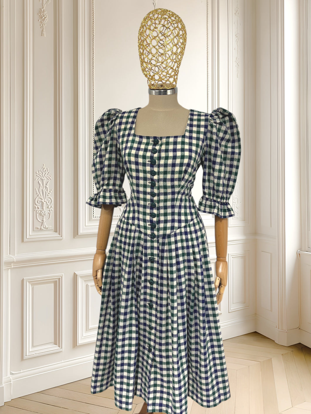 Rochie vintage din bumbac mărimea L