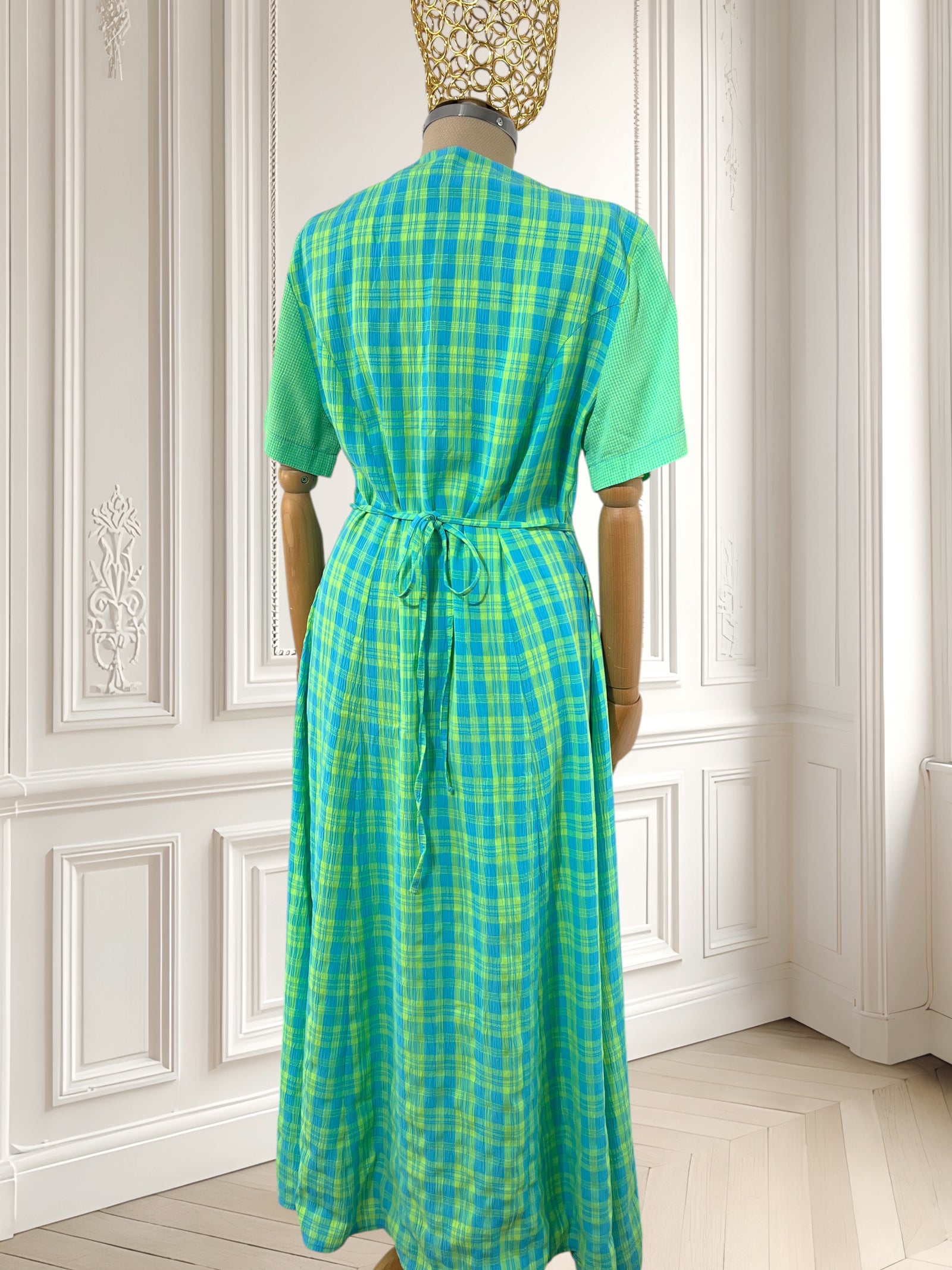 Rochie vintage din amestec de vâscoză mărimea L