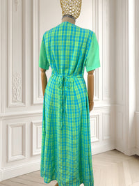 Rochie vintage din amestec de vâscoză mărimea L