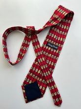 Încarcă imaginea în vizualizatorul Galerie, Cravată roșie din mătase naturală
