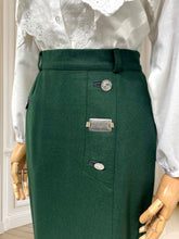 Încarcă imaginea în vizualizatorul Galerie, Fustă conică din lână pură mărimea S
