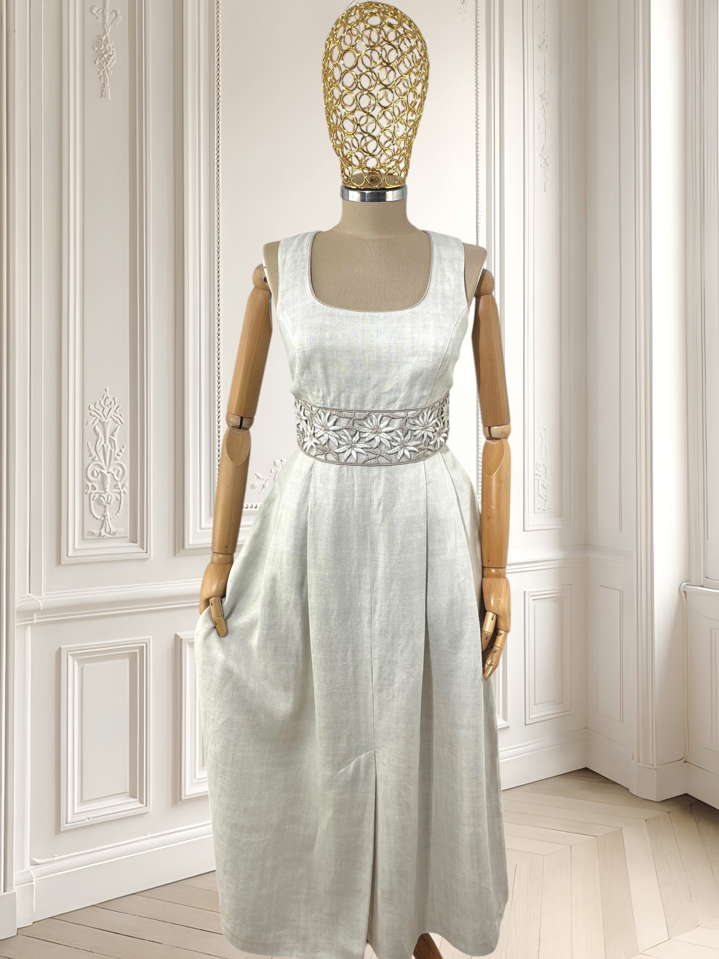 Rochie vintage din in mărimea S