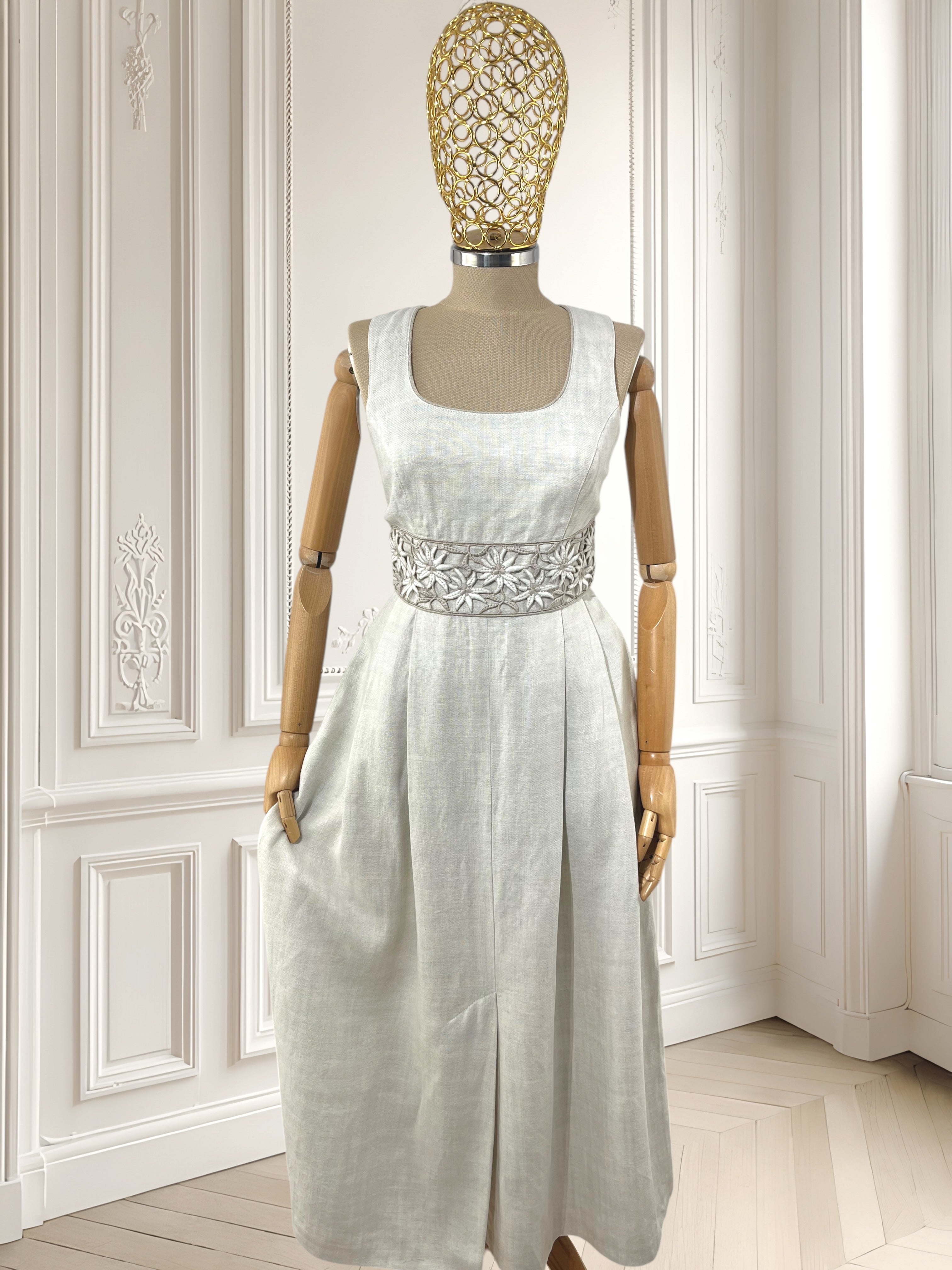 Rochie vintage din in mărimea S