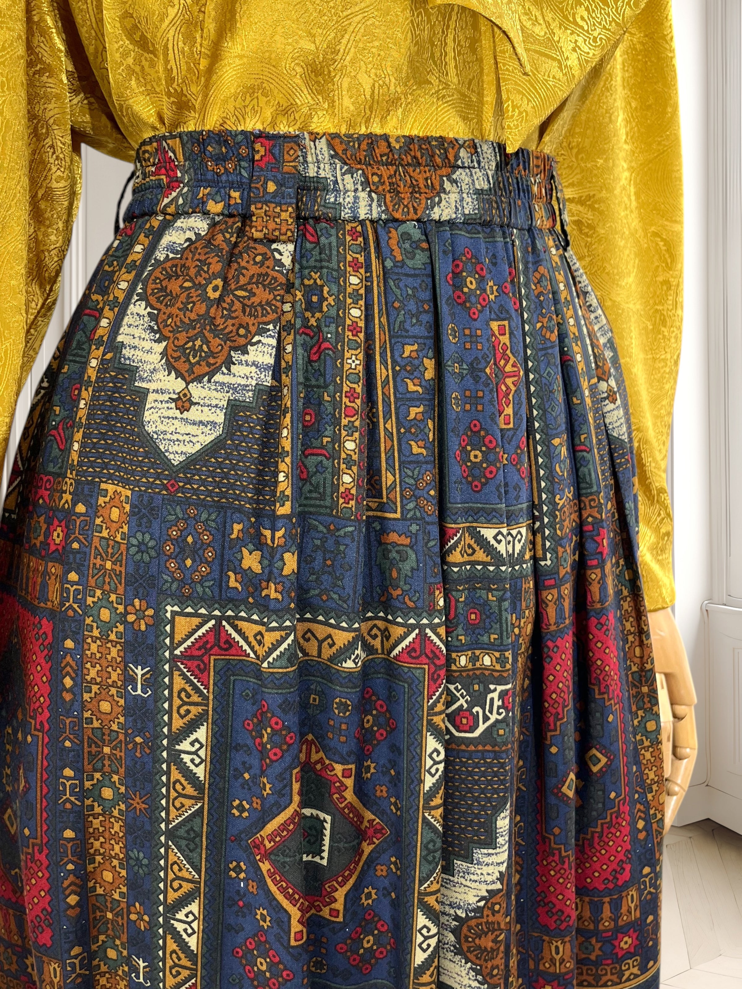 Fustă vintage din vâscoză mărimea L