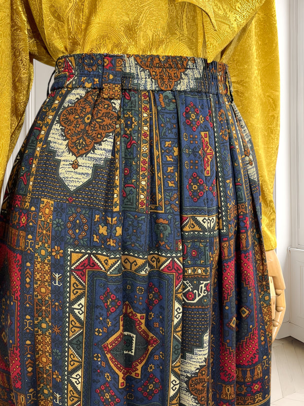 Fustă vintage din vâscoză mărimea L